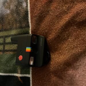 Polaroid Black Camera with Rainbow Accent